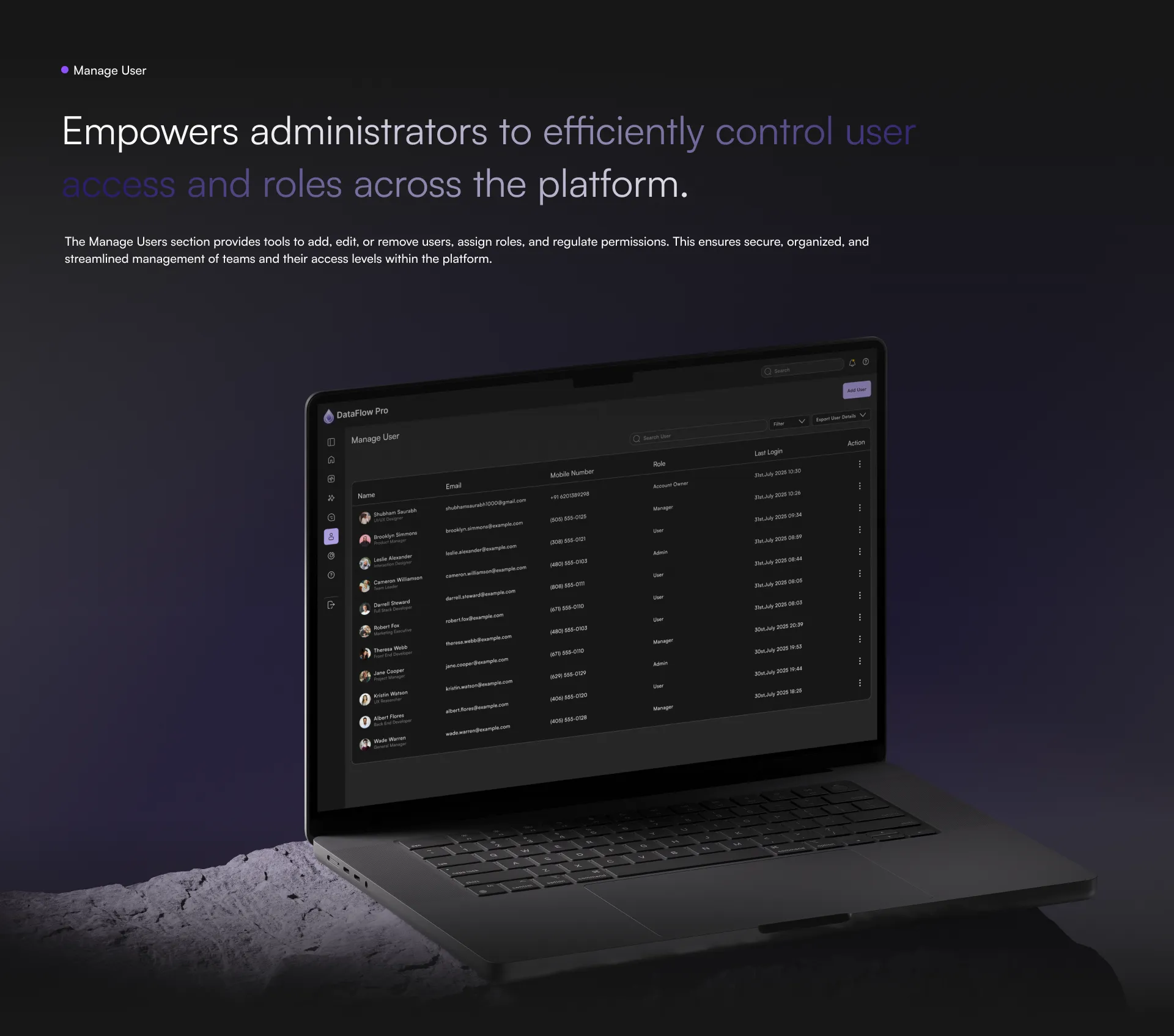 Enterprise Analytics SaaS Dashboard Enterprise Analytics Dashboard — Web, SaaS UI/UX design, screen 23 of 25