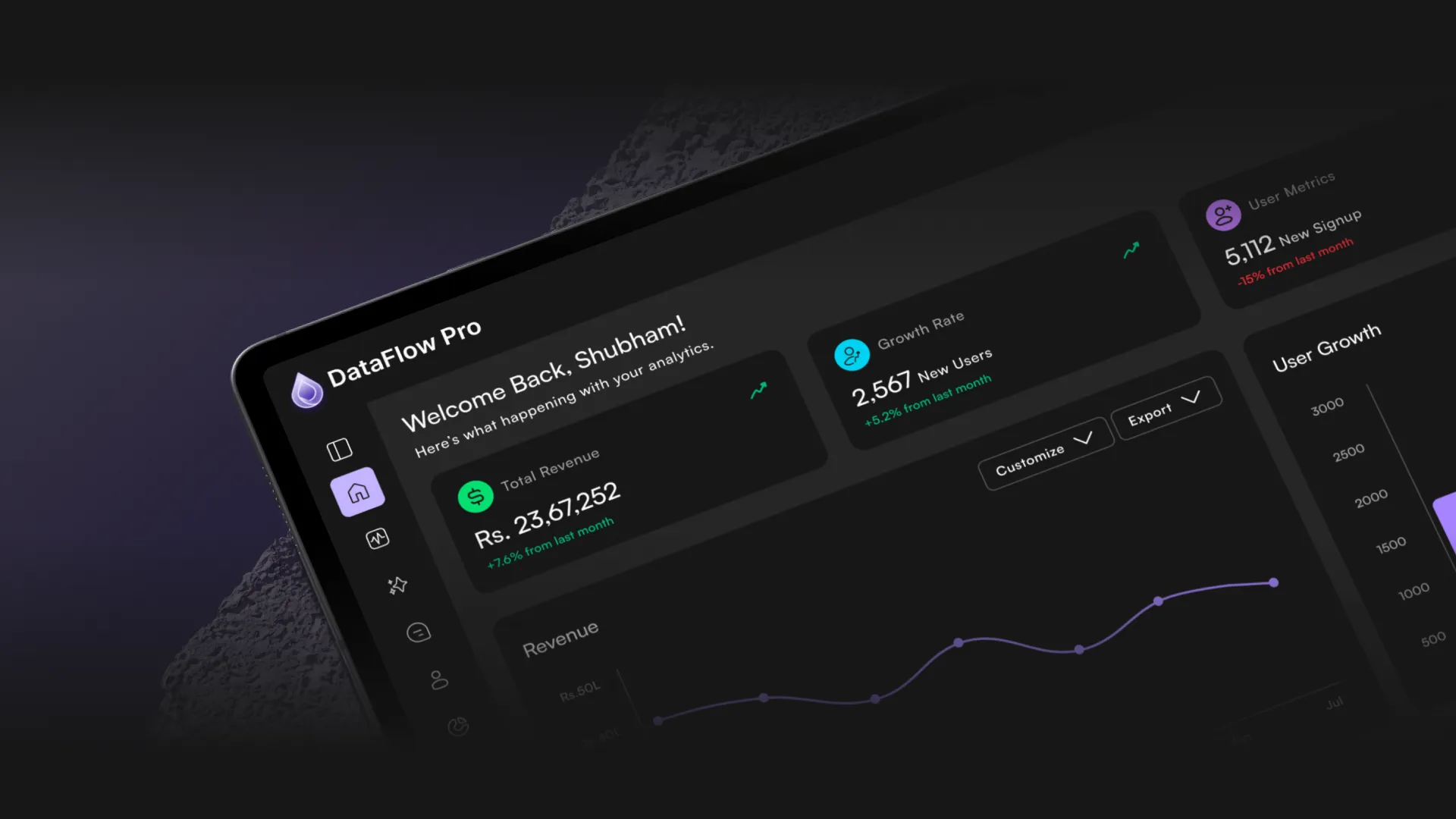 Enterprise Analytics SaaS Dashboard Enterprise Analytics Dashboard — Web, SaaS UI/UX design, screen 5 of 25