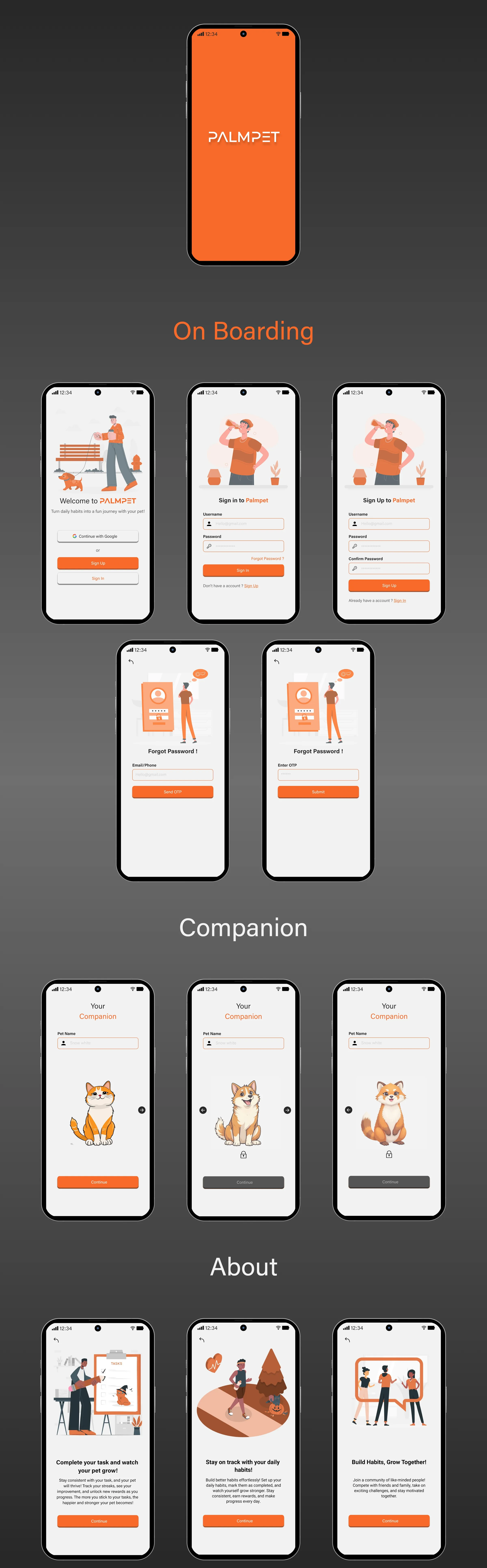 Habit Tracker Gamified Productivity App — Mobile UI/UX design, screen 7 of 9