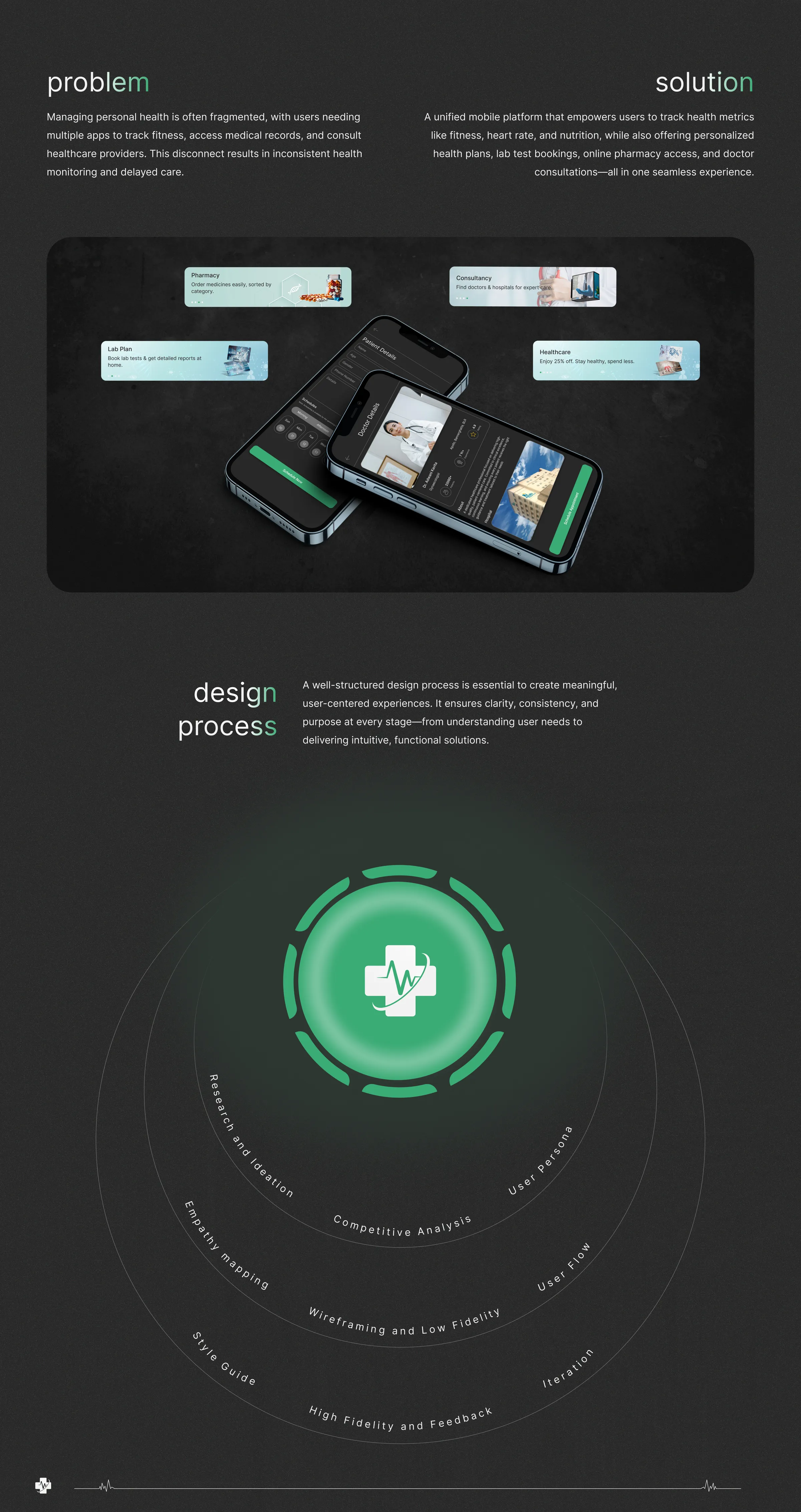 Health Care App Health Monitoring Platform — Mobile UI/UX design, screen 3 of 11