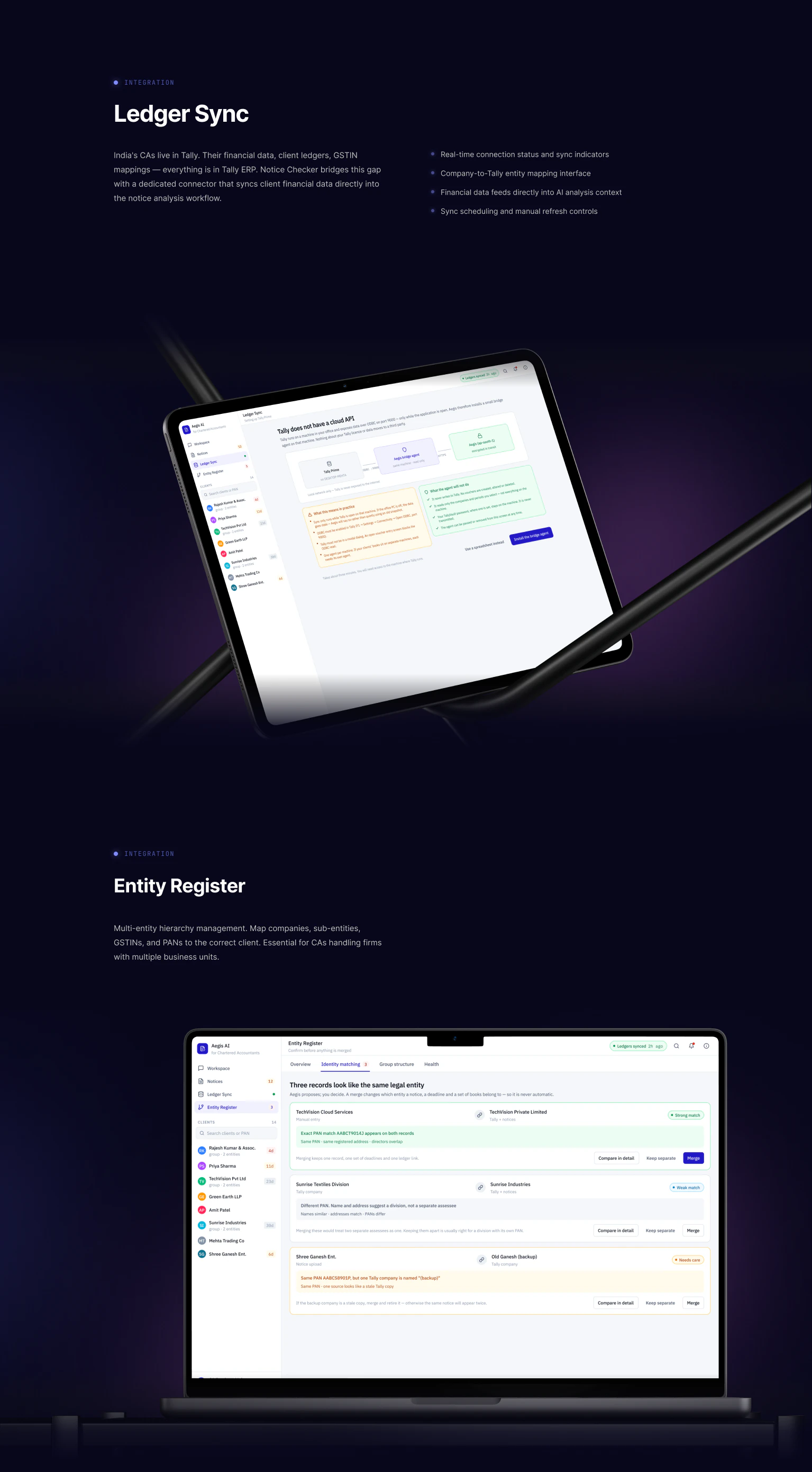 AI-Powered Tax & Compliance SaaS Aegis AI — Tax Notice Litigation Platform — Web, AI, SaaS UI/UX design, screen 6 of 7