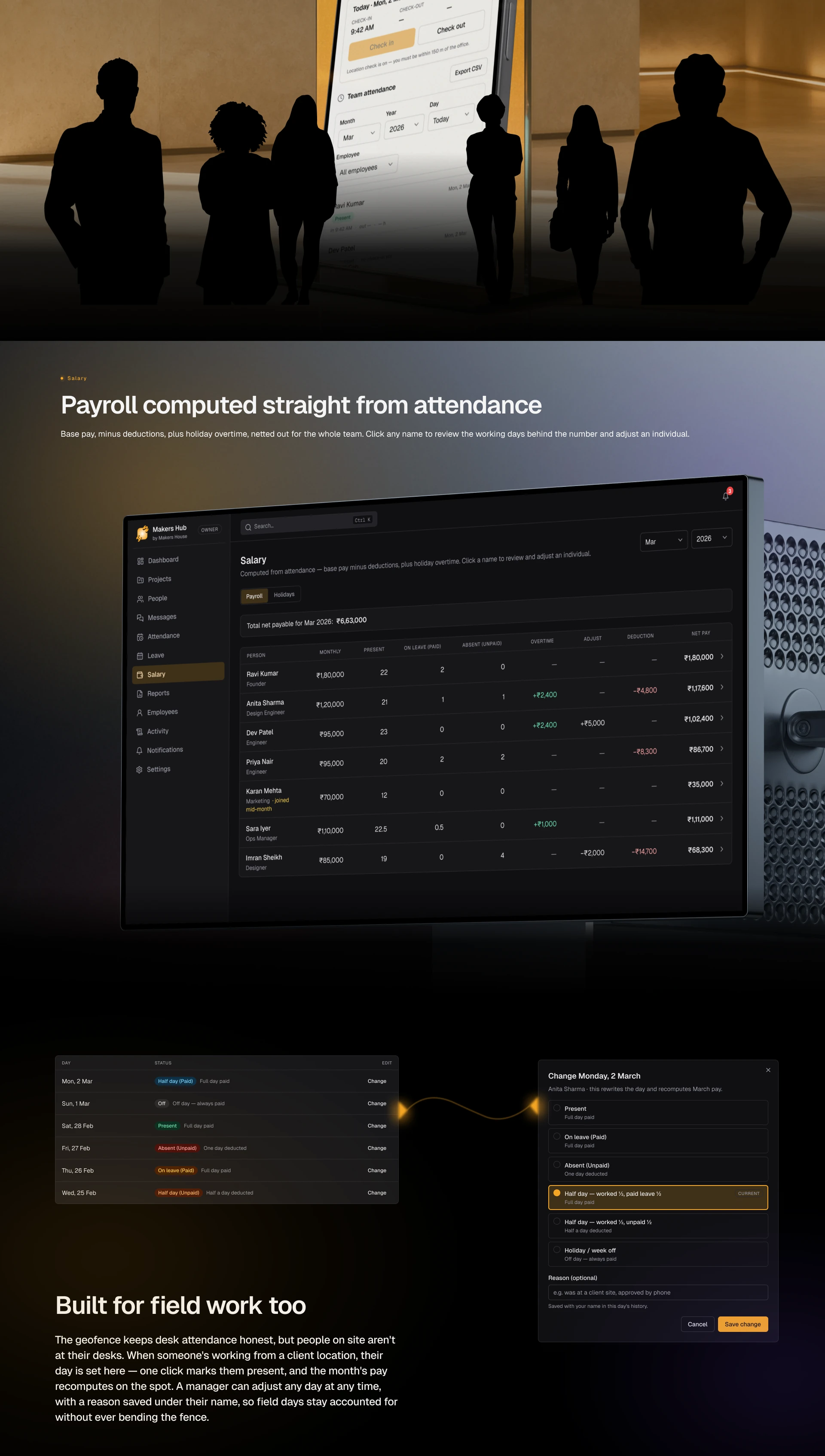 Team Management Web App Makers Hub — Agency Operations Platform — Web, SaaS, Admin Panel UI/UX design, screen 4 of 8