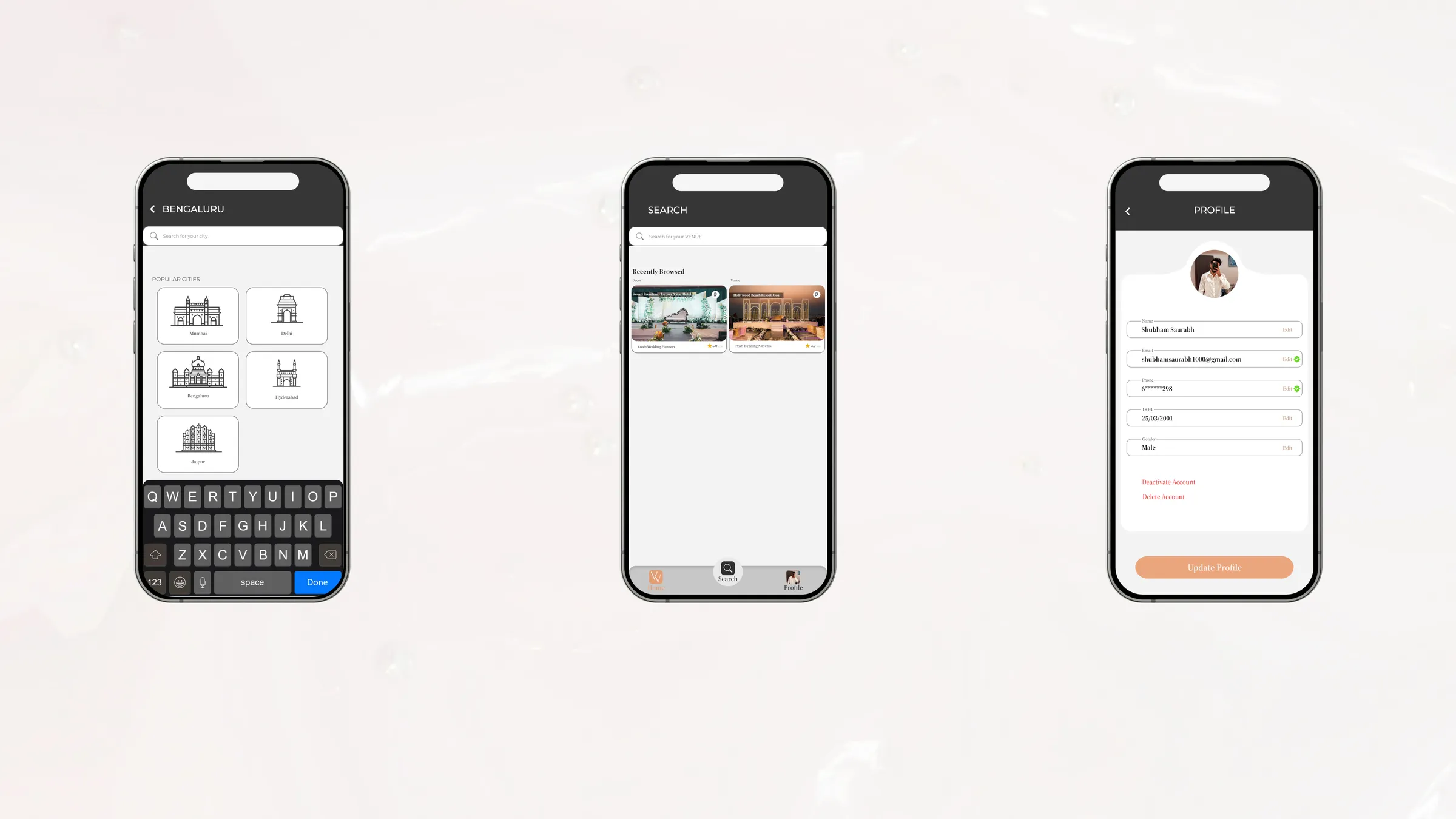Virtual Venue Booking Smart Space Reservation System — Mobile UI/UX design, screen 29 of 31